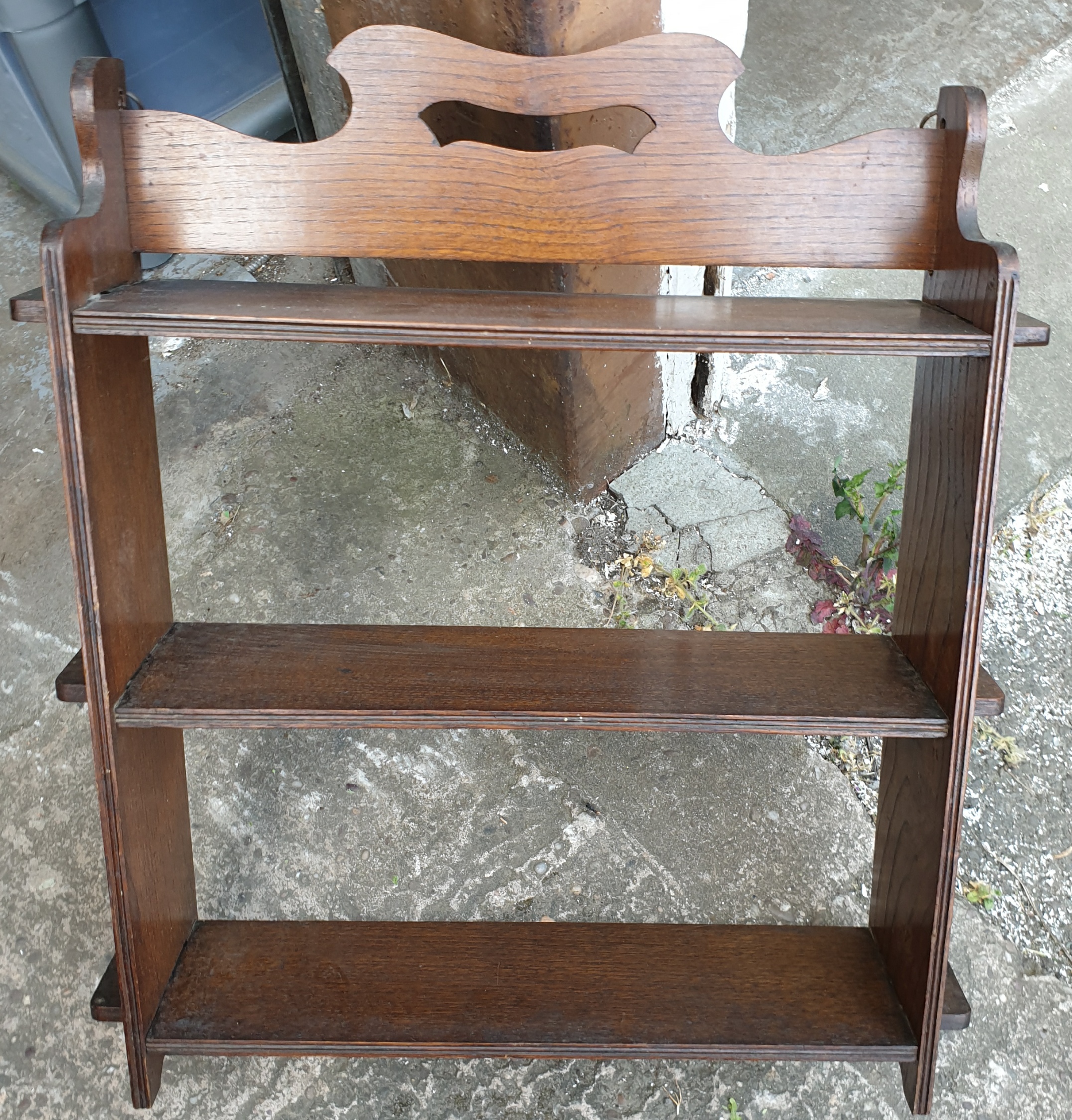 Antique Edwardian Hardwood Knock Down Book Shelf Unit