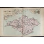 Antiques Map Isle of Wight 1899 G. W Bacon & Co.