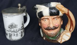 Vintage Royal Doulton The Trapper Character Jug & One Other