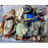 Vintage Box of 15 Mid Century World Dolls