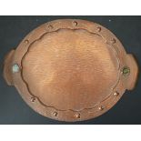 Antiques Hand Made Arts and Crafts Copper Tray
