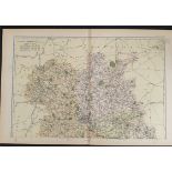 Antiques Map Salop North 1899 G. W Bacon & Co.