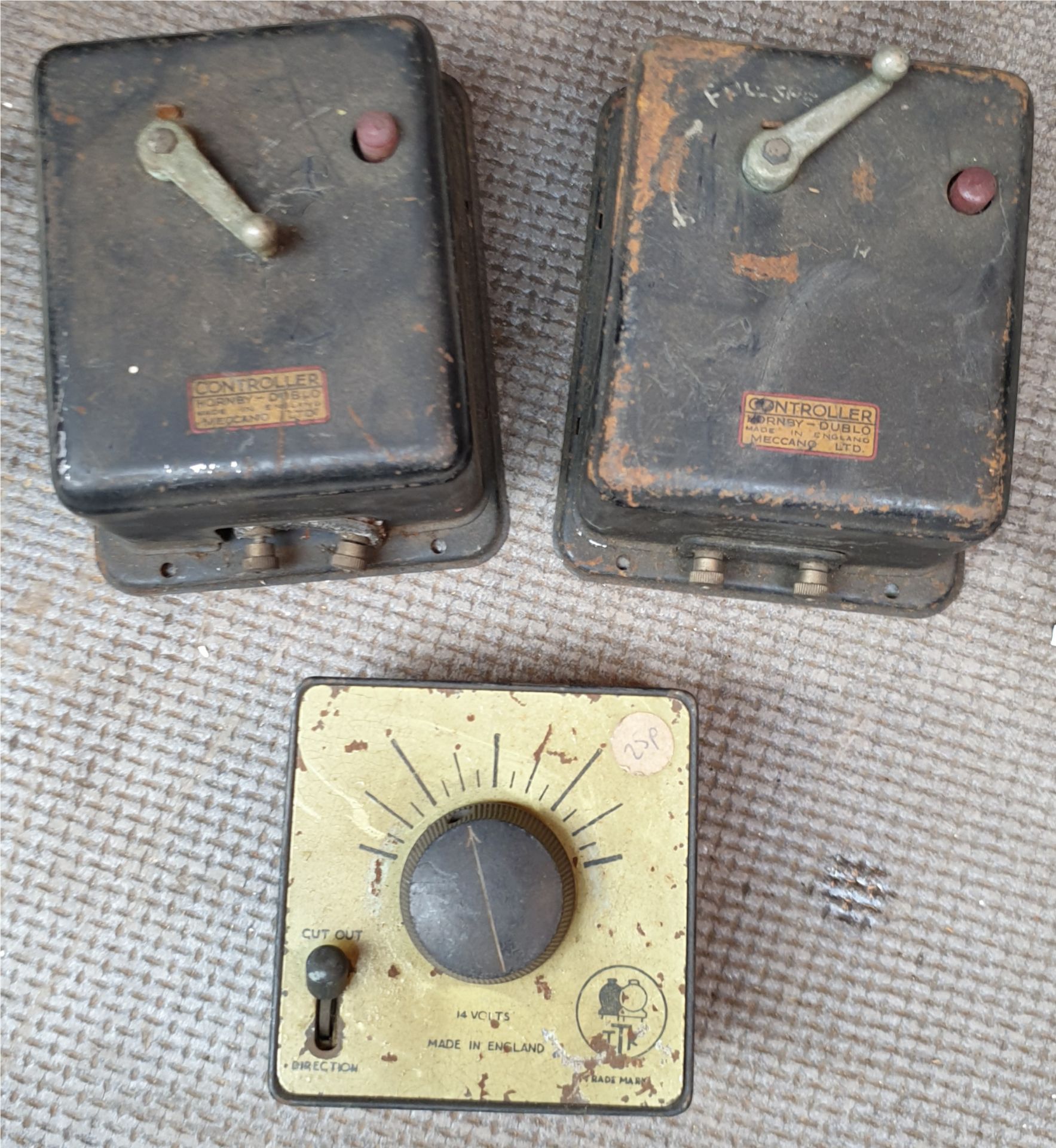 Vintage 3 x Model Railway Power Control Units Includes Hornby Dublo