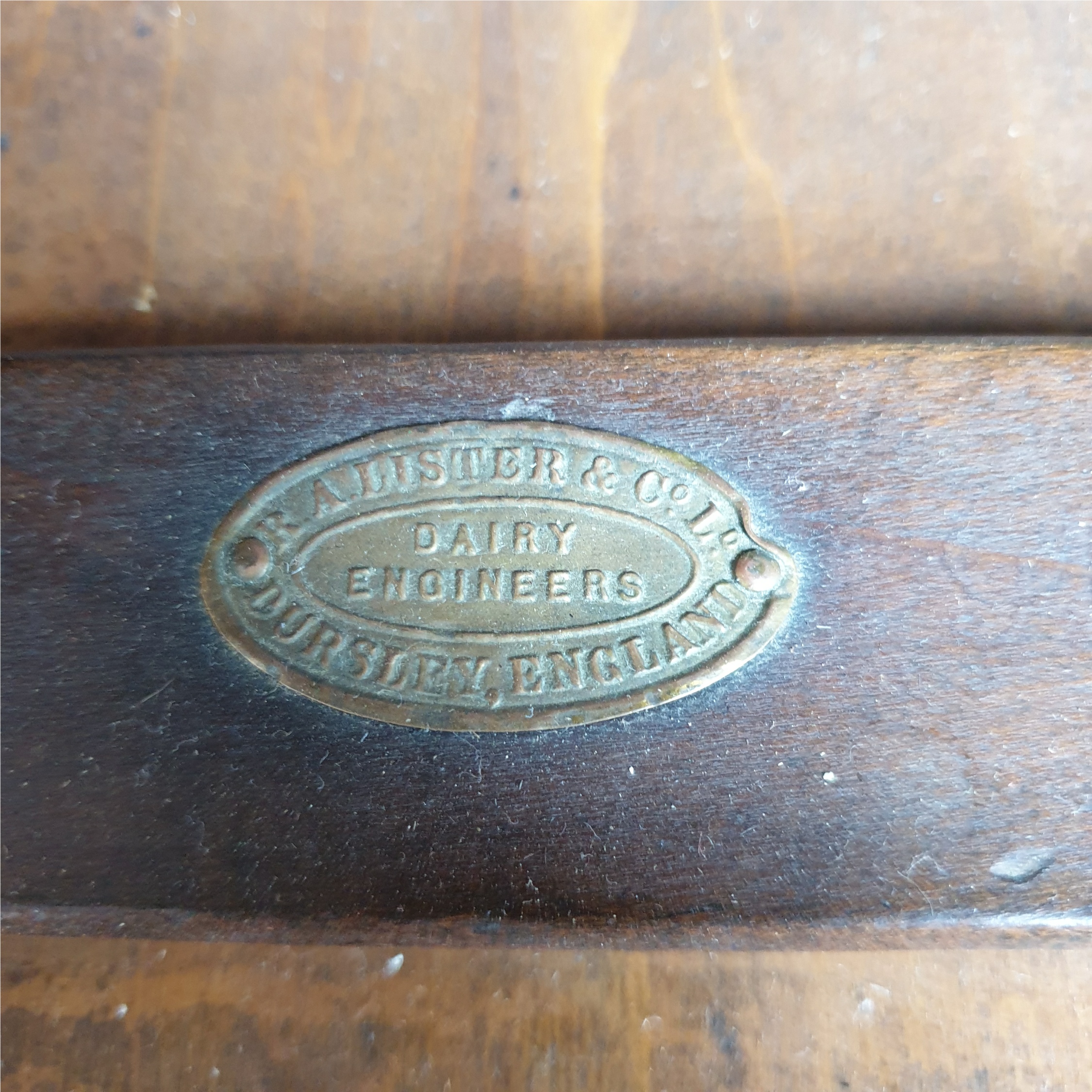 Antique Butter Churn Label Dursley England - Image 2 of 4