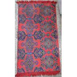 Vintage Hessian Backed Prayer Rug