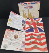 Collectable Coins 1997 UK & USA 14 Coin Collection Set