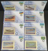 Vintage 8 RAF 90th Anniversary First Day Covers