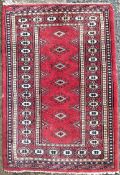 Vintage Small Red Carpet Prayer Rug