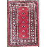 Vintage Small Red Carpet Prayer Rug