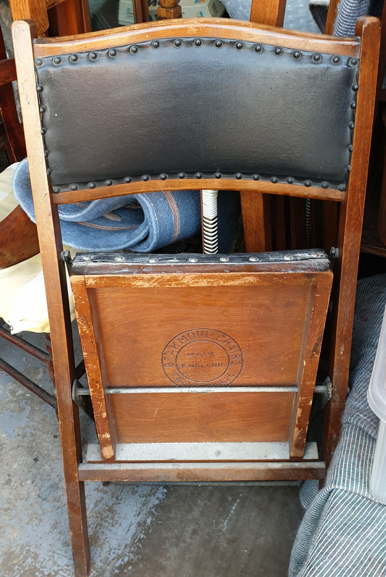 Antique Stakmore Folding Chair - Image 3 of 3