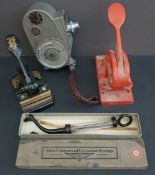 Vintage Hand Embosser's & Medical Syringe