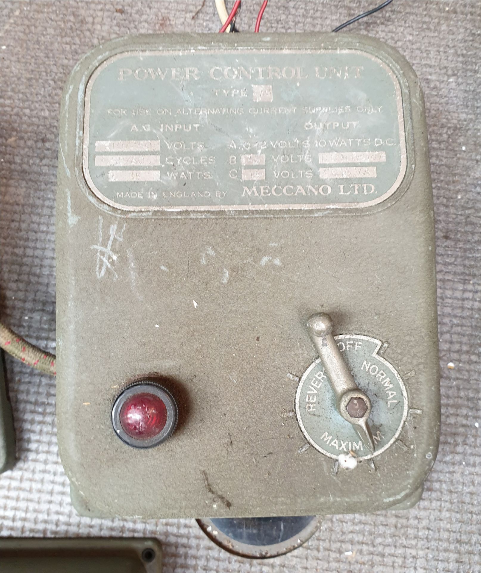 Vintage 3 x Model Railway Meccano Power Control Units - Image 3 of 4