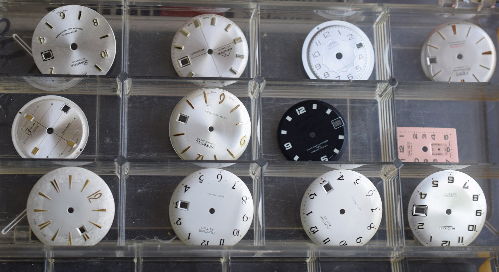 Three Drawers Of Watchmaker's Spares Including Movements And Dials - Image 4 of 11