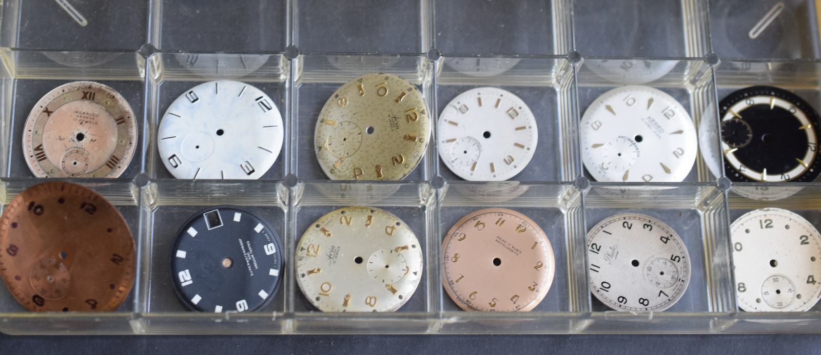 Three Drawers Of Watchmaker's Spares Including Movements And Dials - Image 3 of 11