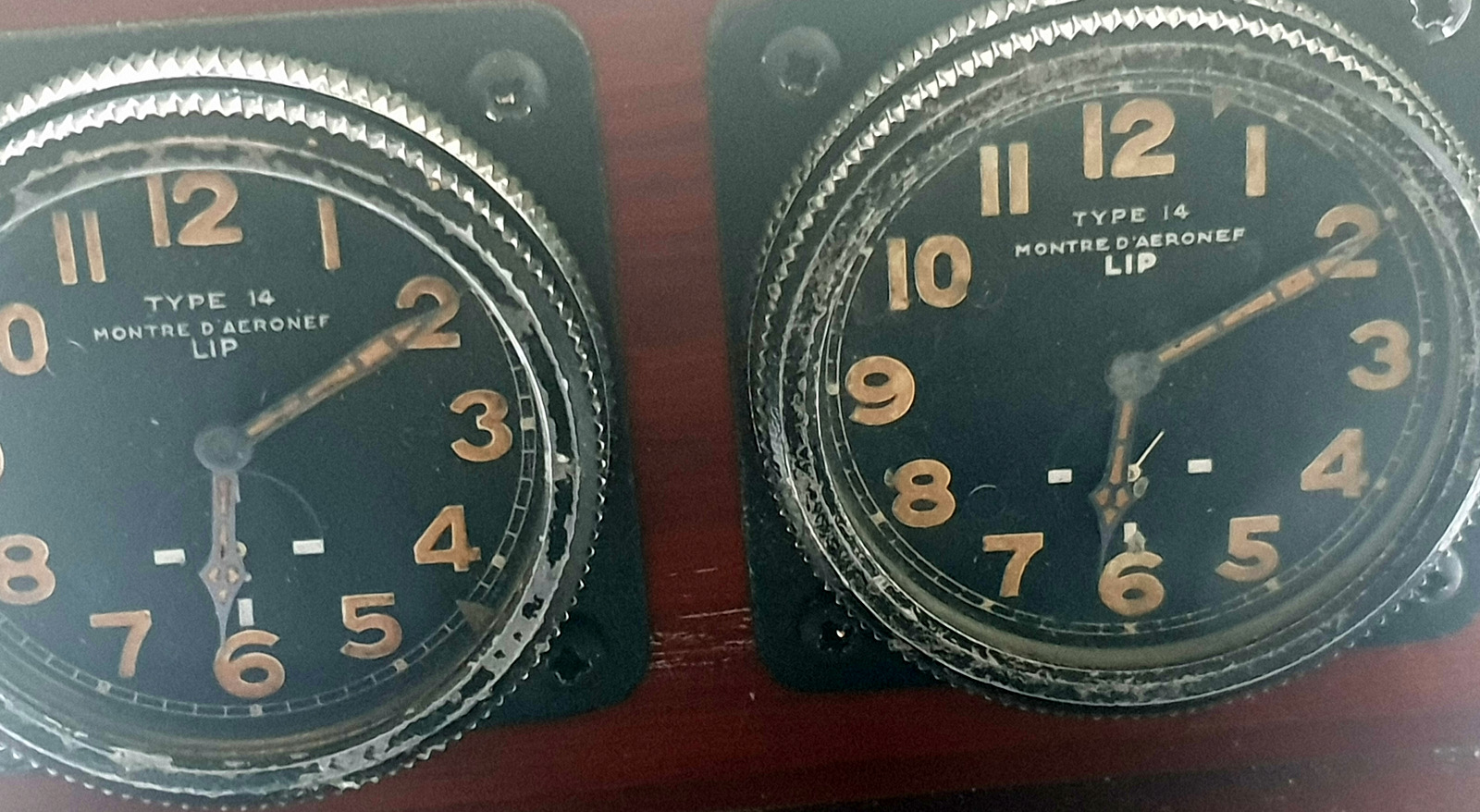 Lip Type 14X2 Double Cockpit Clocks - Image 5 of 8