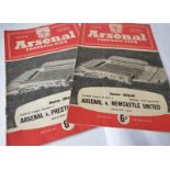 Two Arsenal Programmes Dating From Season 1960-61