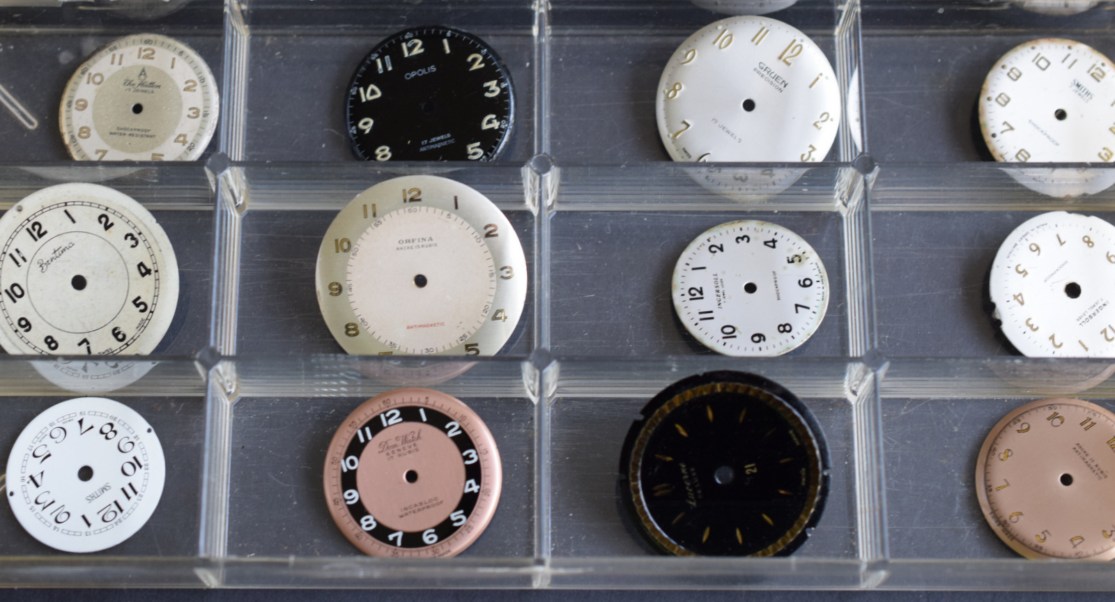 Three Drawers Of Watchmaker's Spares Including Movements And Dials - Image 2 of 11