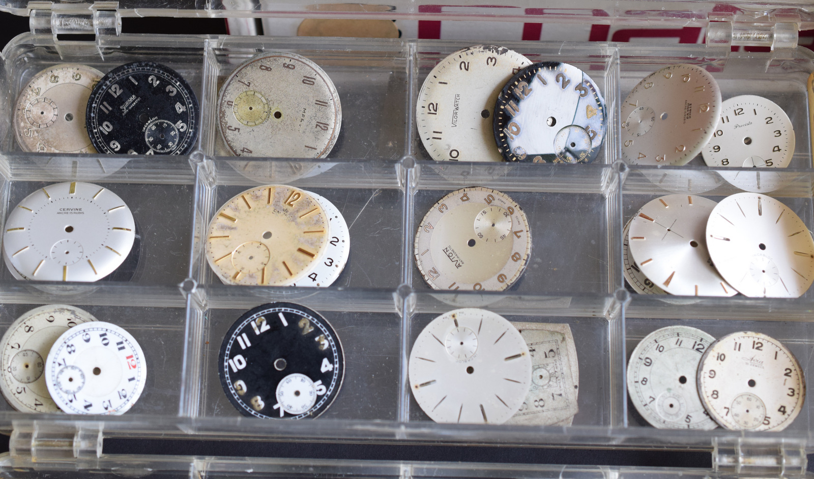 Three Drawers Of Watchmaker's Spares Including Movements And Dials - Image 11 of 11