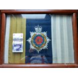 Framed Er 2Nd Royal Army Service Corps Flag