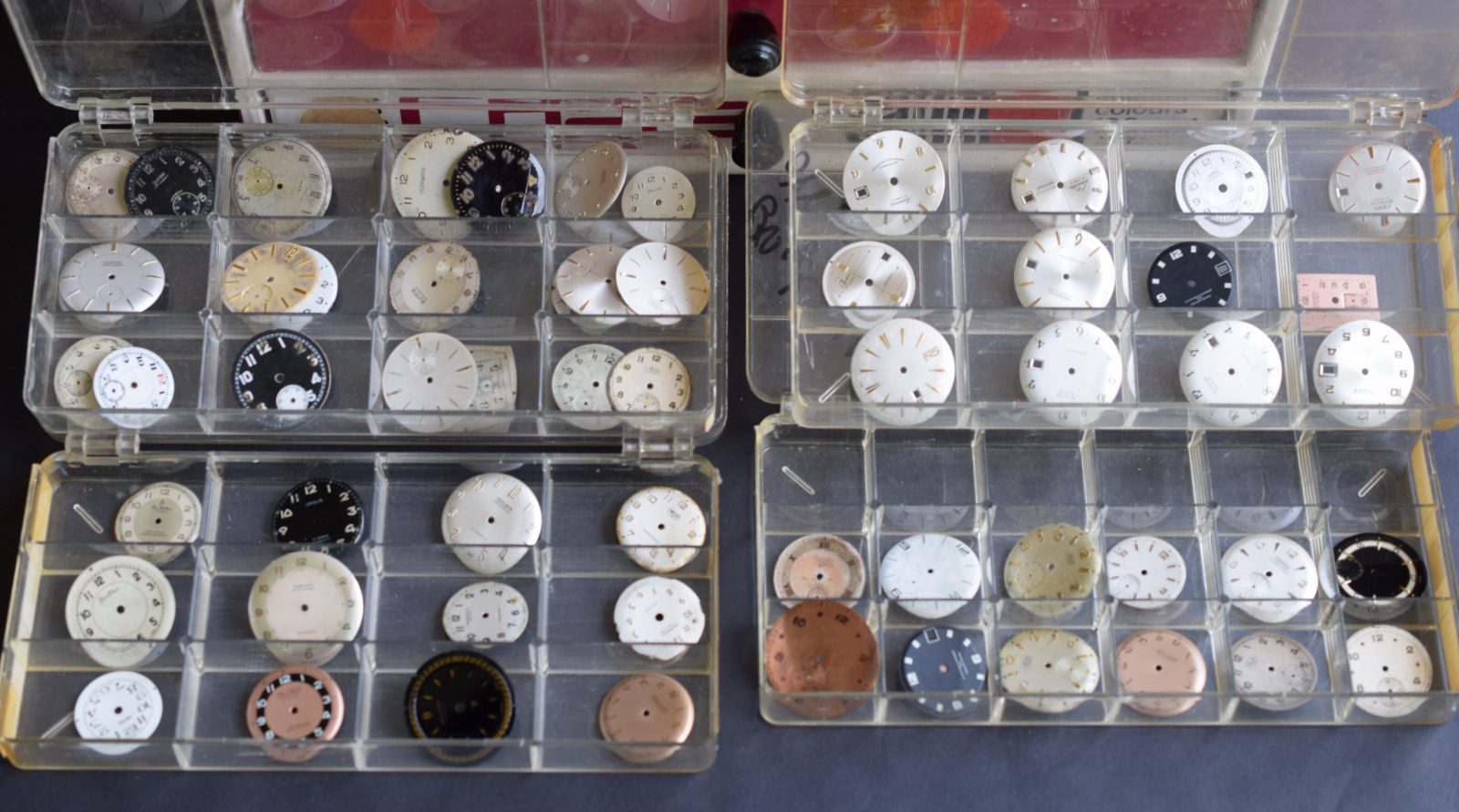 Three Drawers Of Watchmaker's Spares Including Movements And Dials - Image 8 of 11