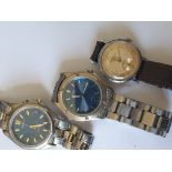 3 Watches Seiko Kinetic Citizen Eco Drive And J W Benson Watch