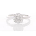 18ct White Gold Prong Set Diamond Ring 2.01 Carats