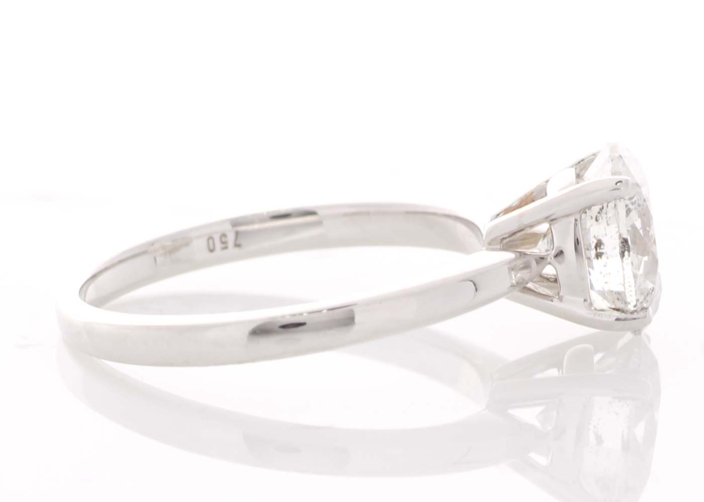 18ct White Gold Prong Set Diamond Ring 2.01 Carats - Image 4 of 5