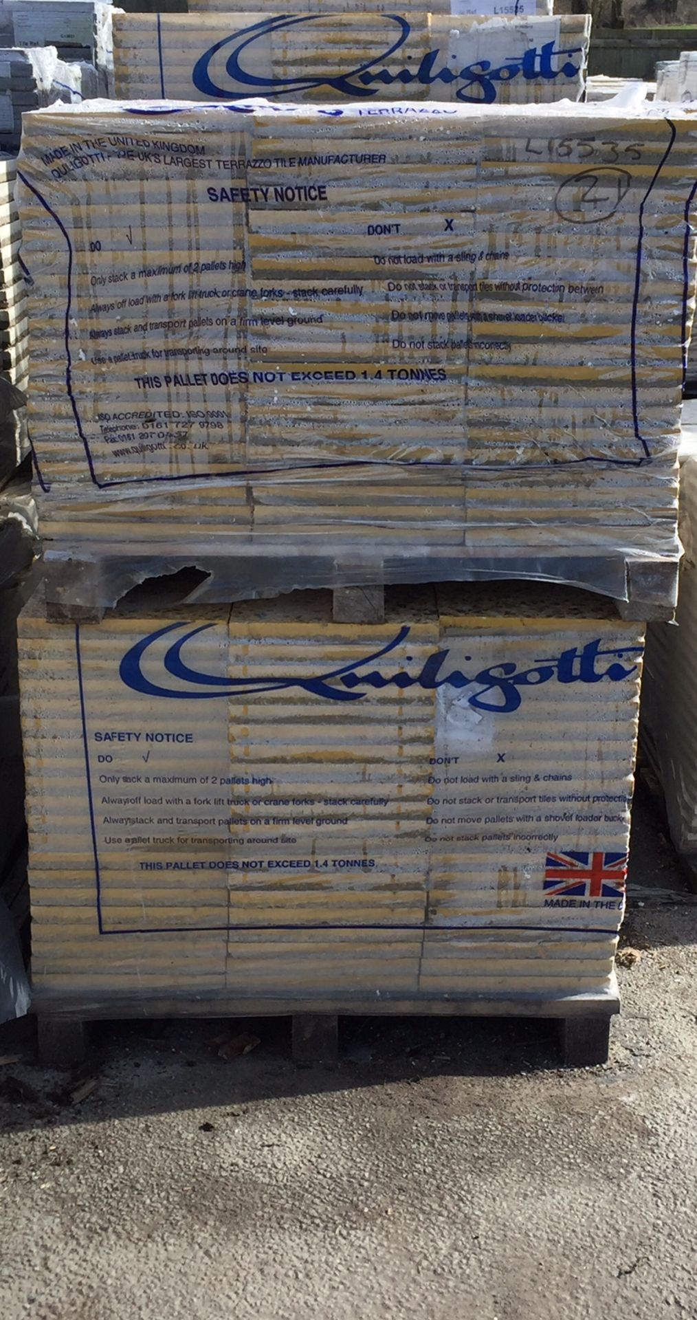 1 x Pallet (20 sq yards) of Brand New Quiligotti Terrazzo Commercial Floor Tiles (ref L15535) - Image 2 of 2