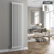 BRAND NEW BOXED 1800x380mm White Triple Panel Vertical Colosseum Radiator. RRP £449.99. Made f...