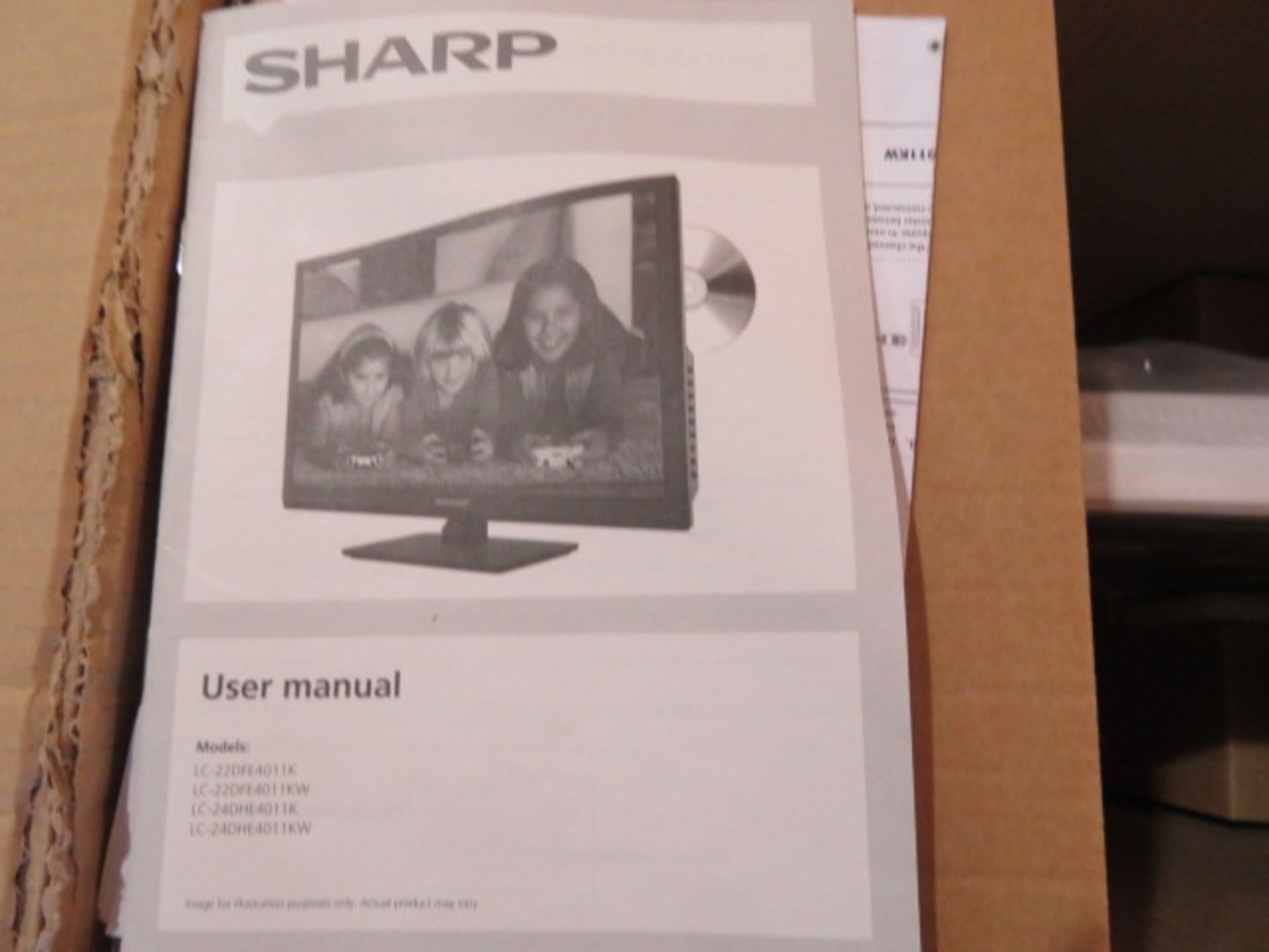 (12) 1 x Grade B - Sharp LC-22DFE4011K 22-Inch Widescreen 1080p Full HD TV with Freeview and Bu... - Image 3 of 6
