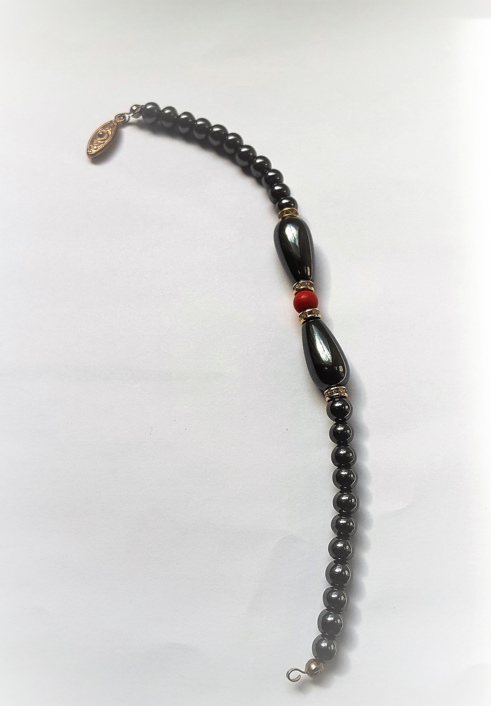 Black Spinel Beaded Bracelet - Image 3 of 3