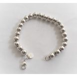 Tiffany Silver Ball Beaded Bracelet