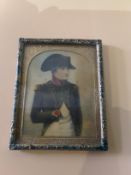 Miniature Antique Portrait Of Napoleon Bonepart