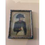 Miniature Antique Portrait Of Napoleon Bonepart