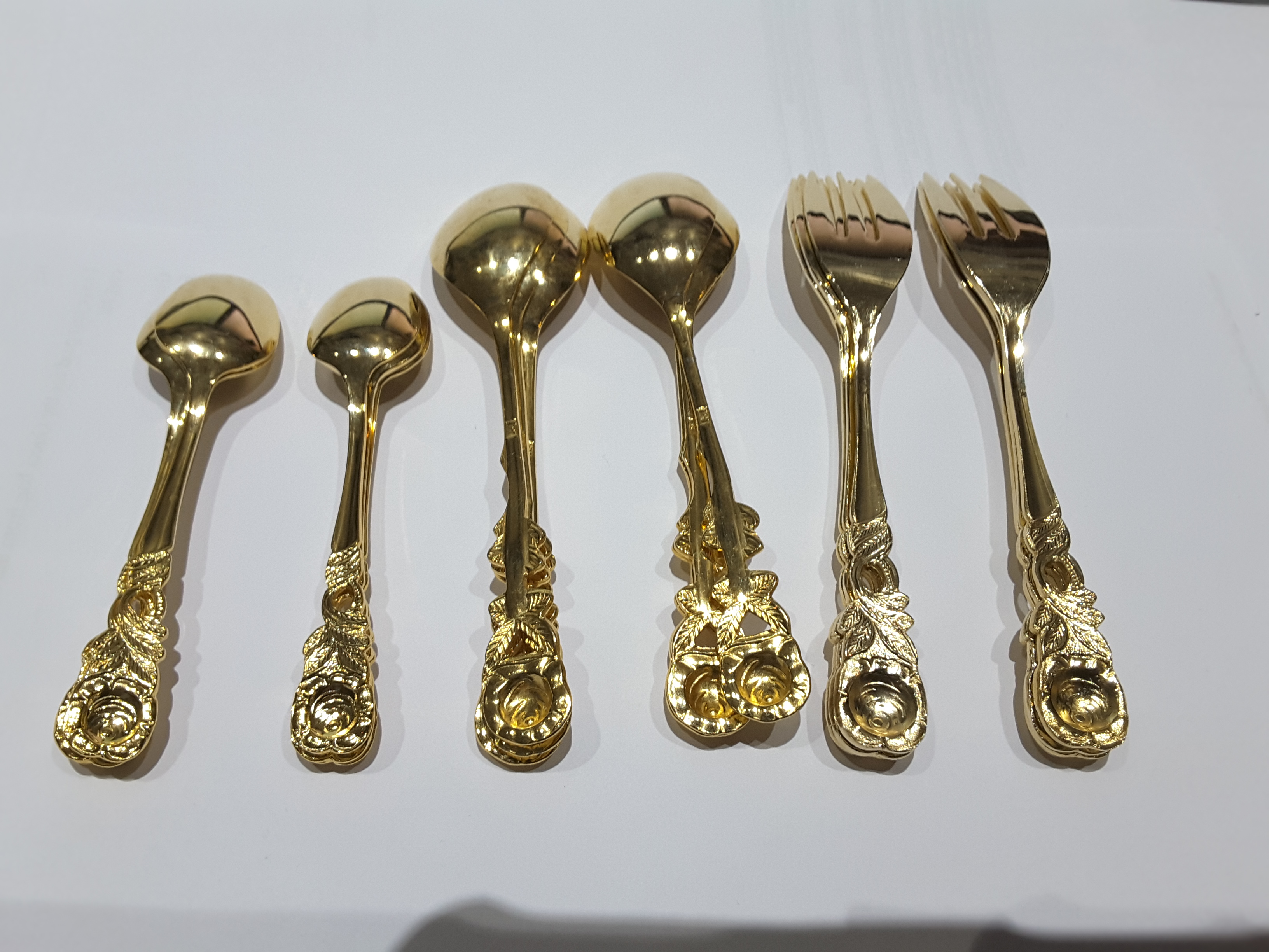 24Ct Gold Plated Spoons - Image 5 of 8