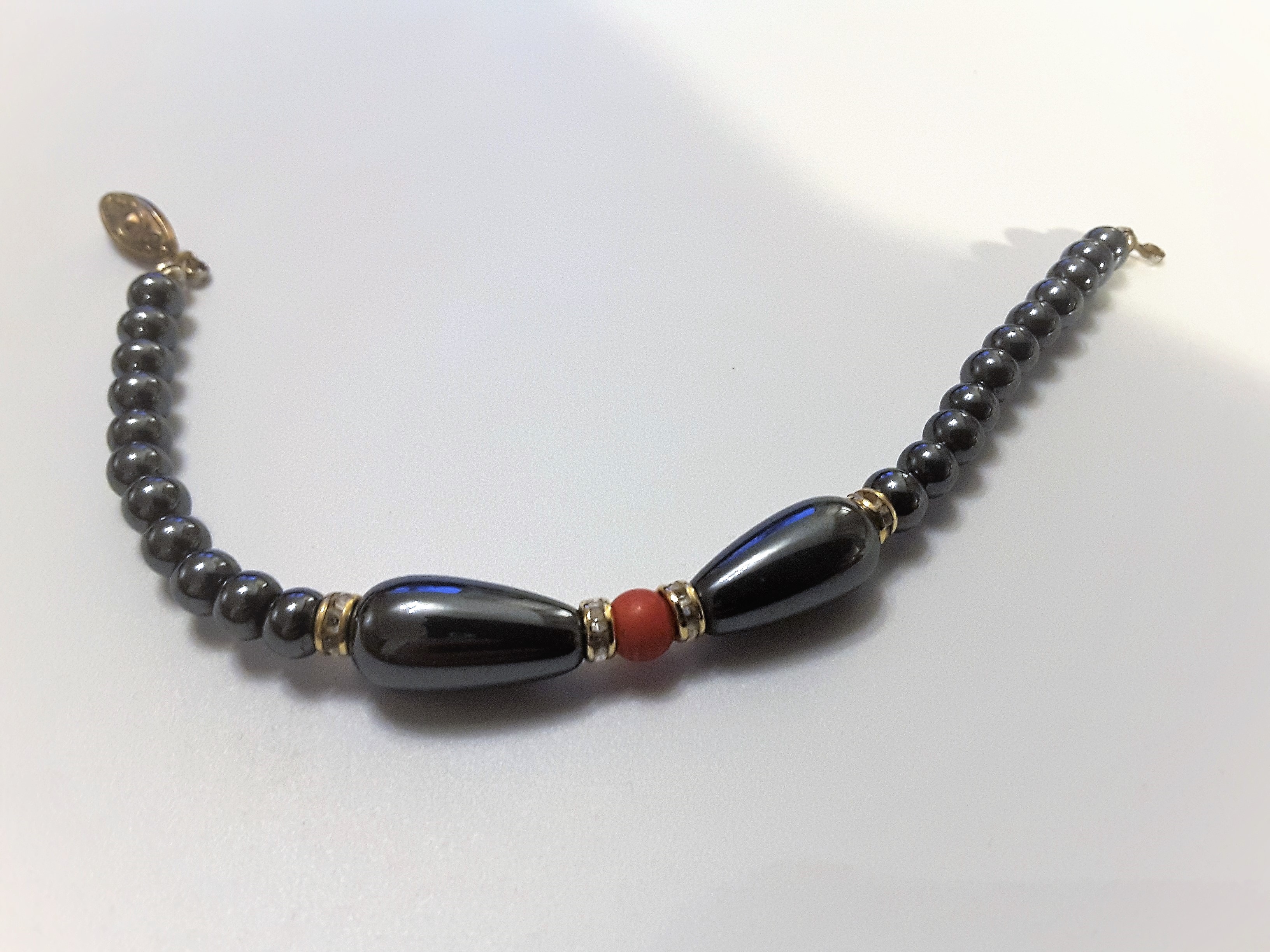 Black Spinel Beaded Bracelet - Image 2 of 3