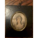 Portrait Miniature Of An 18Th Century Lady