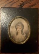 Portrait Miniature Of An 18Th Century Lady