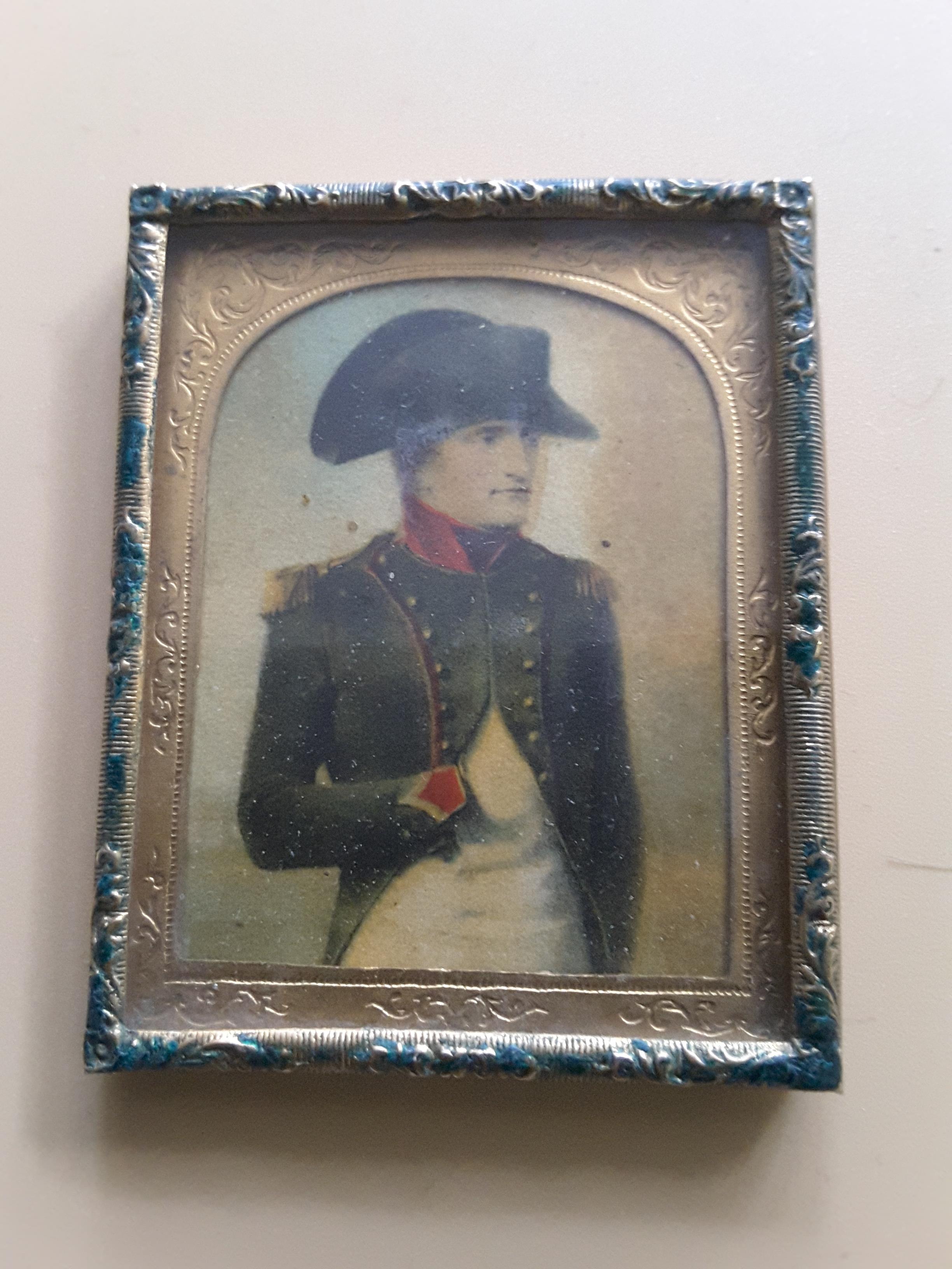 Miniature Antique Portrait Of Napoleon Bonepart - Image 2 of 6