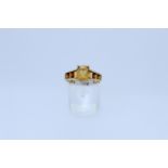 9ct Yellow Gold Citrine Set Ring