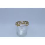 18ct Yellow Gold Diamond Set Band