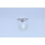 18ct Hallmark Diamond Set Ring