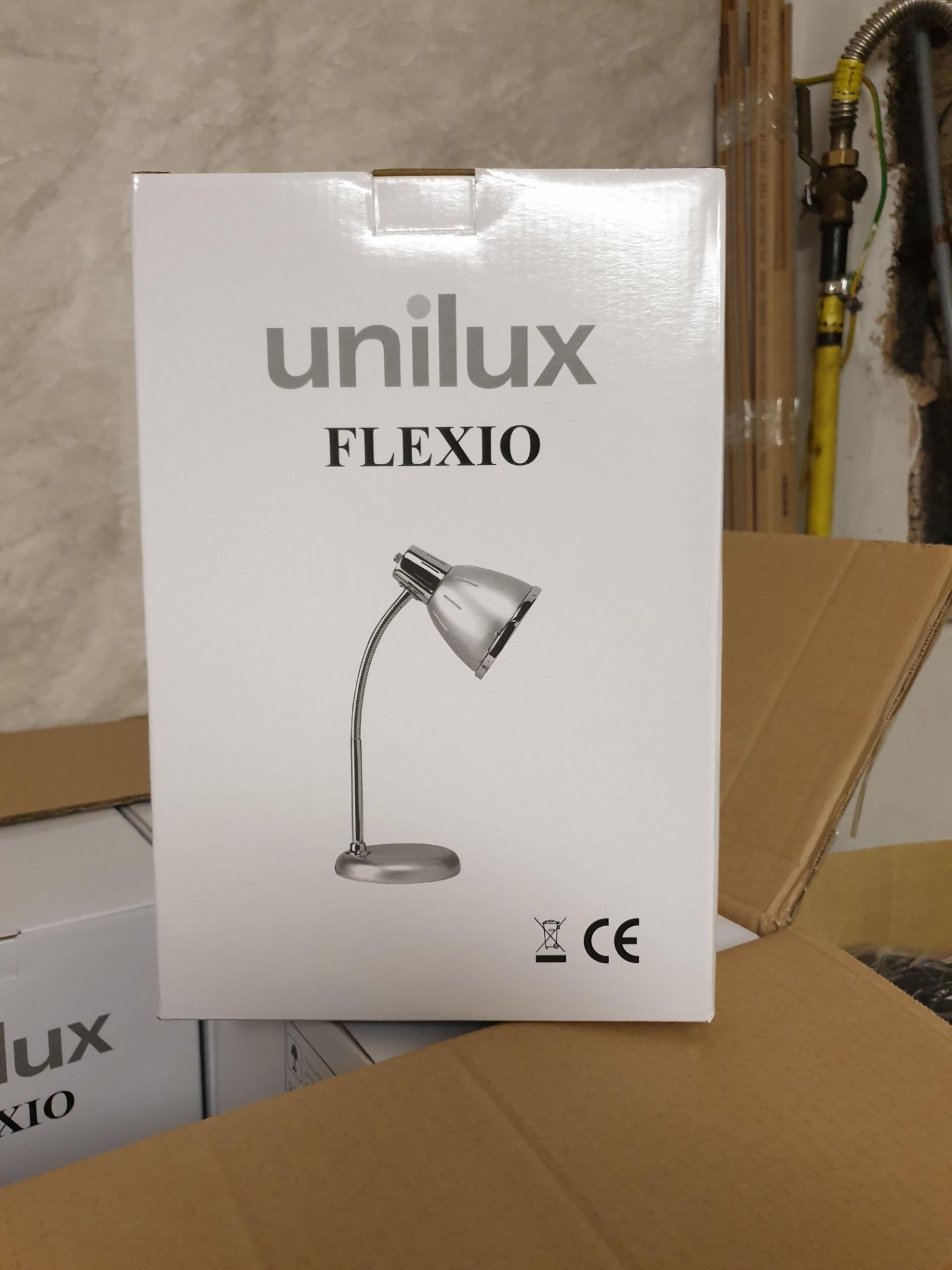 6 X Unilux Flexio Ulx Led Metal Desk Lamp