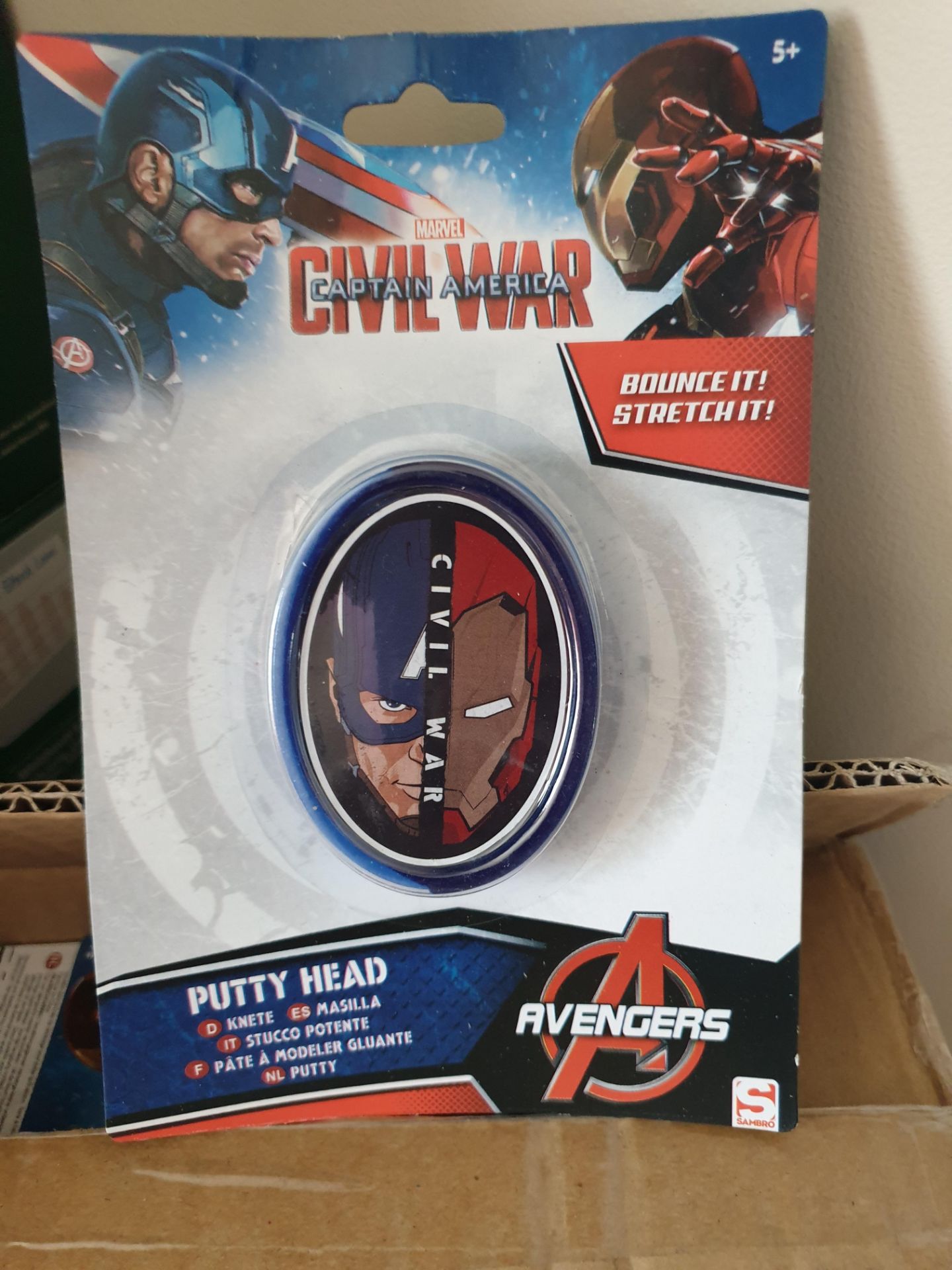 144 X Avengers Captain America Putty Head