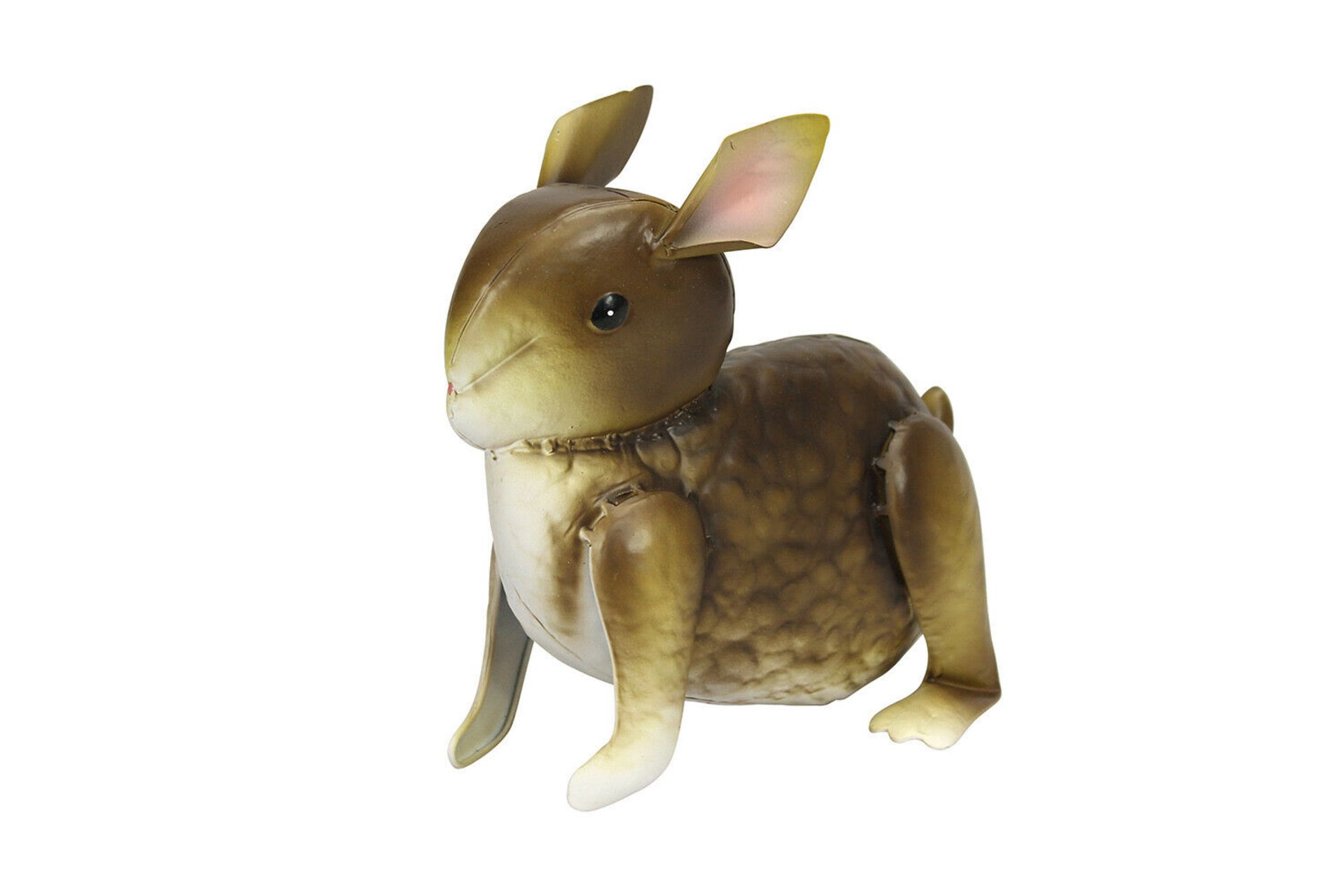 Primus Grey Metal Bunny / Baby Rabbit Garden Ornament - Box of 4 Total RRP £66 - Image 2 of 3