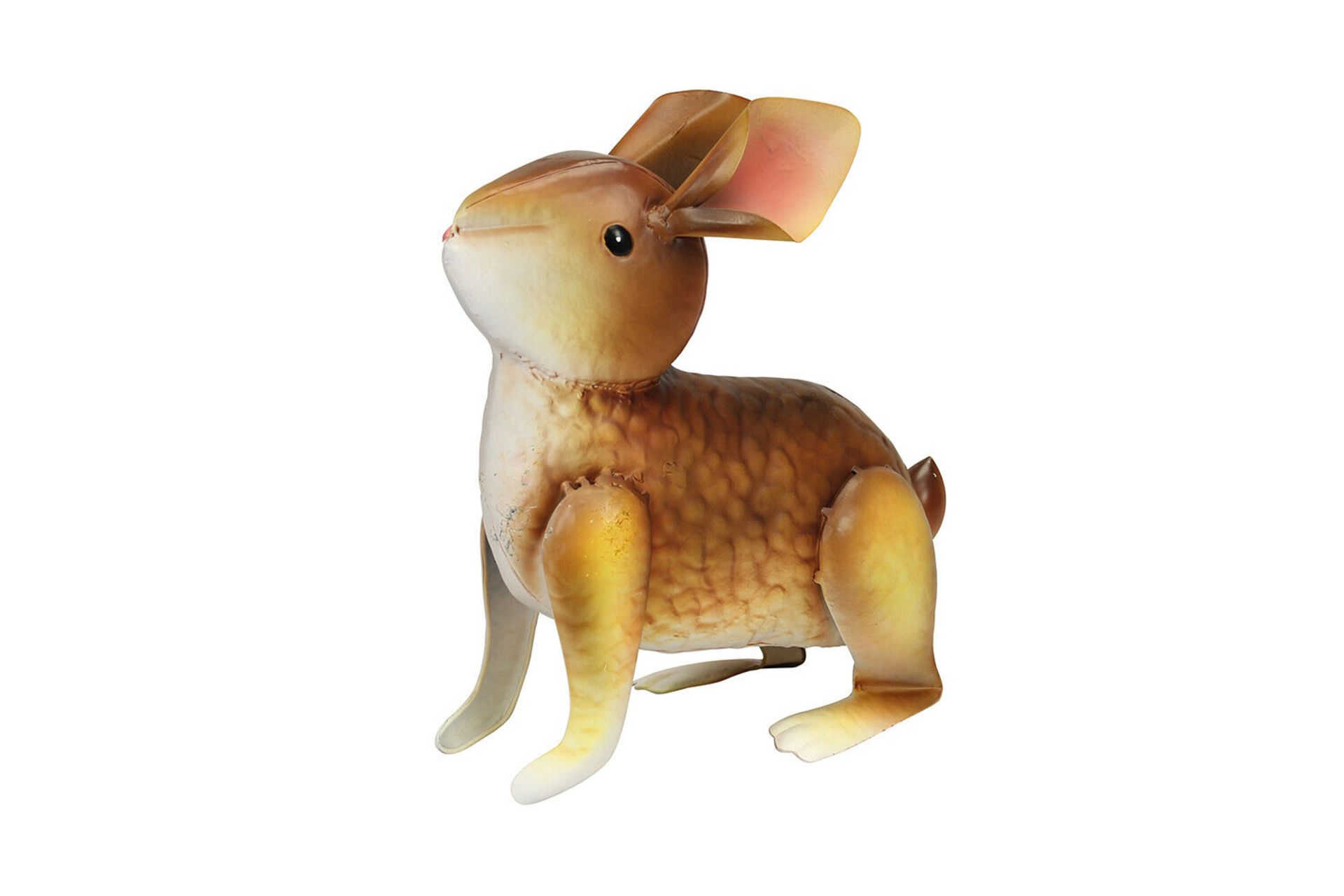 Primus Brown Metal Adult Bunny Rabbit Garden Ornament - Box of 4 Total RRP £80 - Image 2 of 3