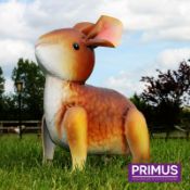 Primus Brown Metal Adult Bunny Rabbit Garden Ornament - Box of 4 Total RRP £80
