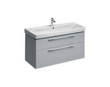 (CK9) Twyfords 1200x480mm Grey Gloss Vanity Unit. RRP £975.20.Comes complete with basin. Per...