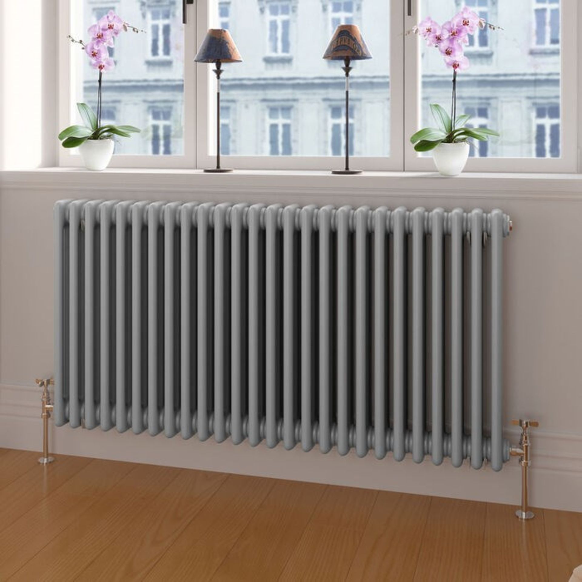 (G151) 600x1000mm Earl Grey Triple Panel Horizontal Colosseum Traditional Radiator. RRP £604.... - Image 2 of 3