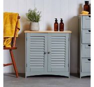 (TL97) Shrewsbury Towel Cabinet Hard wearing, solid ash top features a charming natural wood g...